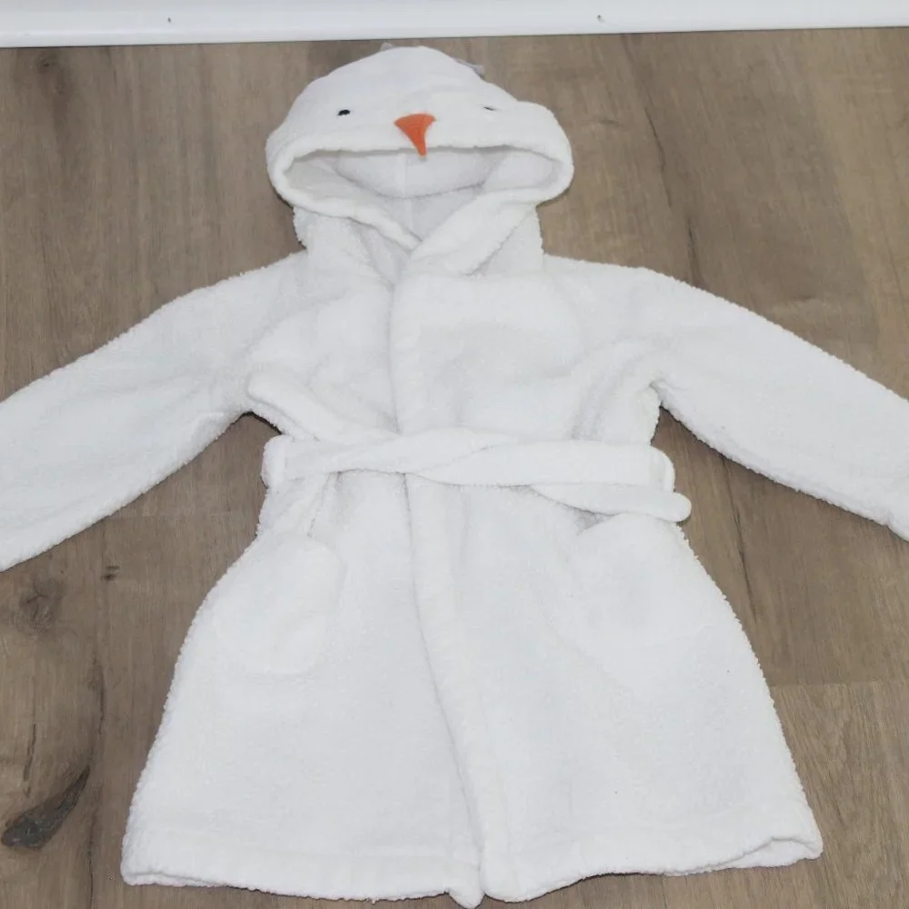 Baby Gap white hooded robe size 2-3 T